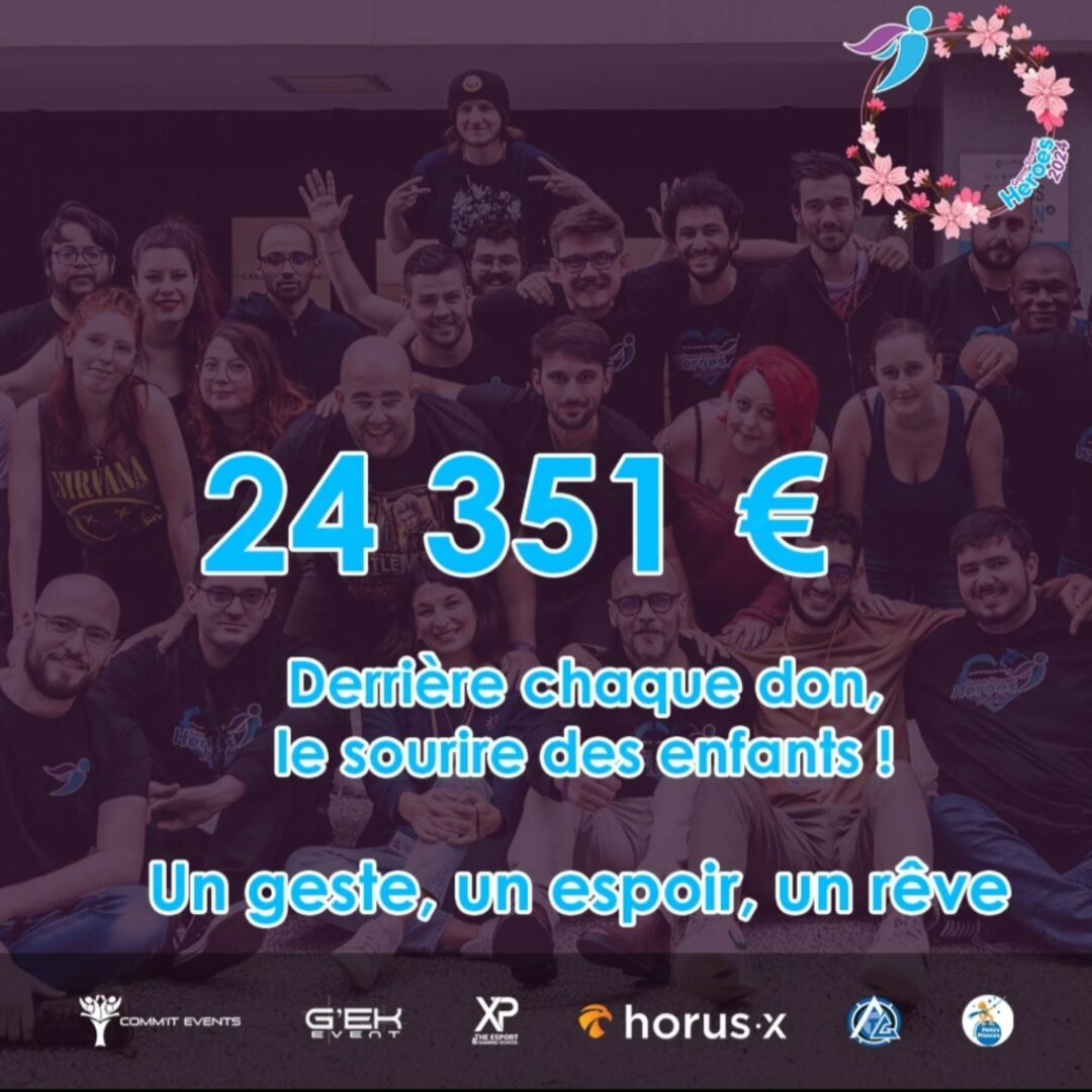 Le Game Stream Heroes 2024 a permis de récolter plus de 24 350€ en faveur de l'association "Petits Princes" !